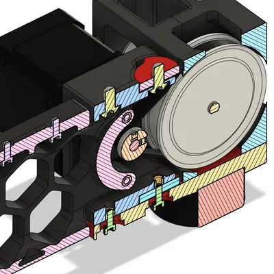 Mod căng dây đai motor Z-Drive cho Voron V2.4 – căng trên & dưới