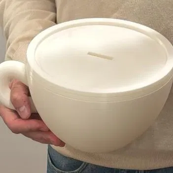 Ống heo đất hình ly cà phê (Coffee cup piggy bank)