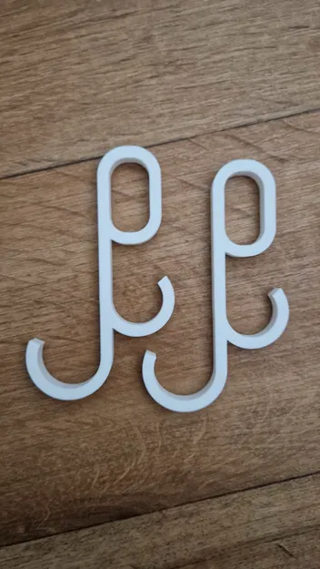 Móc đôi cho thanh treo tủ oval – Treo túi xách trong tầm tay - Image 2