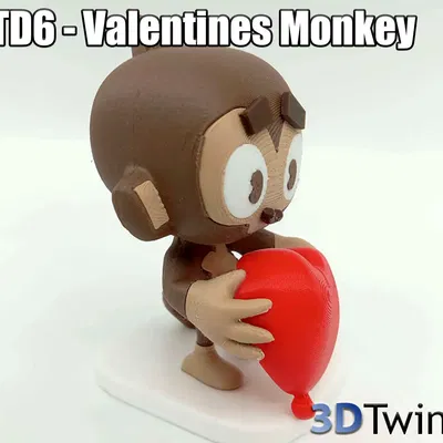 Valentines Monkey – Khỉ ôm bloon trái tim (BTD6)