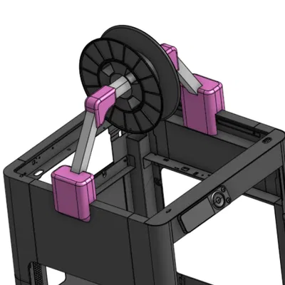 Giá đỡ cuộn filament TPU cho Bambu P1S
