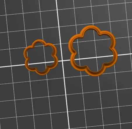 Bộ khuôn cắt bánh quy hoa nhỏ (2 kích cỡ) - Image 1