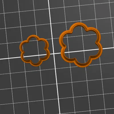 Bộ khuôn cắt bánh quy hoa nhỏ (2 kích cỡ)