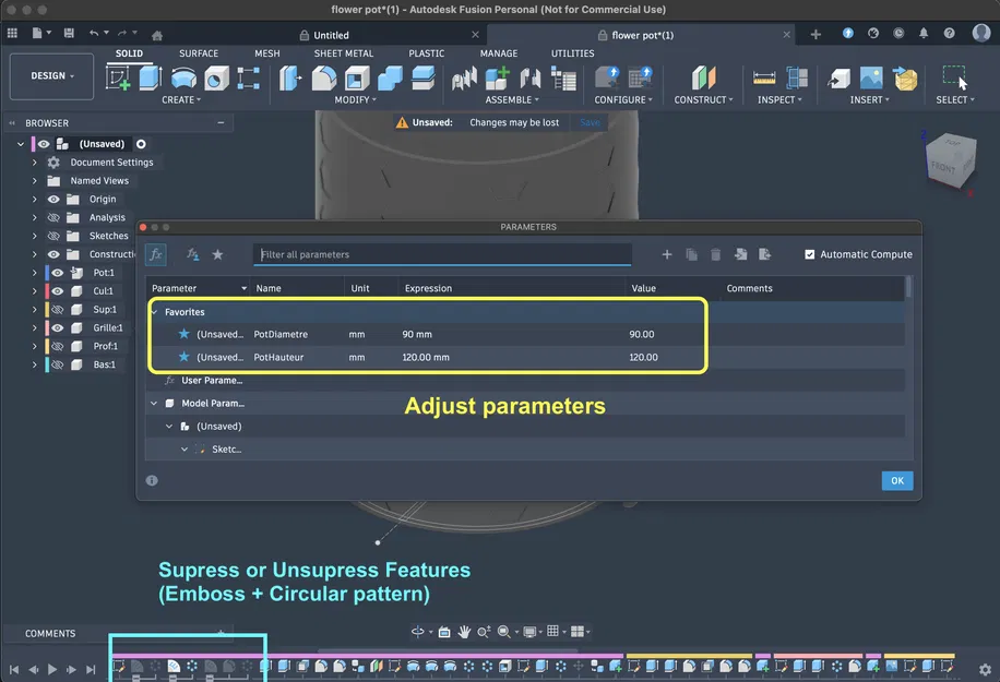 Dự án Cuối Tuần – Chậu Hoa Parametric - Image 5