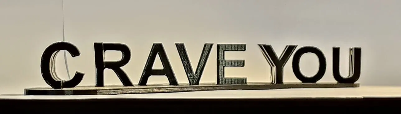 FLIP WORD 3D “CRAVE YOU, MY VENOM” - Image 1