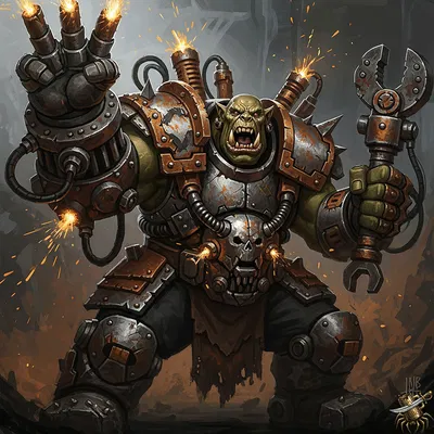 Tek-Boss Grimlug - The Eightpints Scrap-Tek Horde