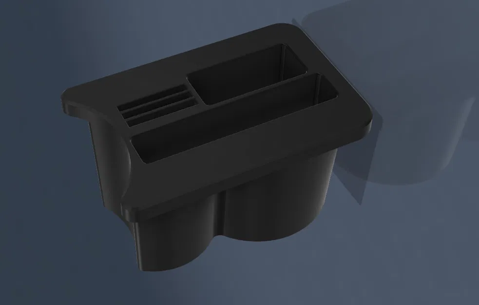 Khay Đựng Ly Skoda Octavia 3 - Kèm khe điện thoại lớn & Key Fob - Image 4