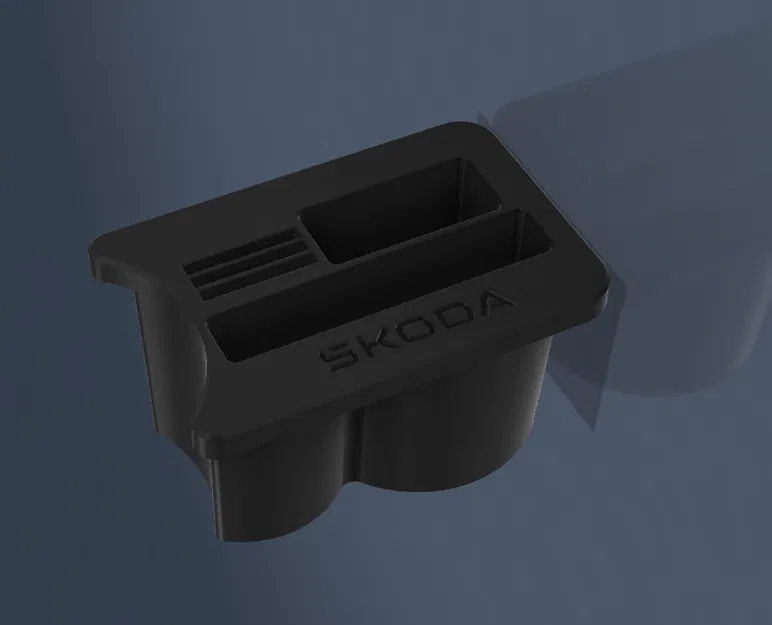 Khay Đựng Ly Skoda Octavia 3 - Kèm khe điện thoại lớn & Key Fob - Image 9