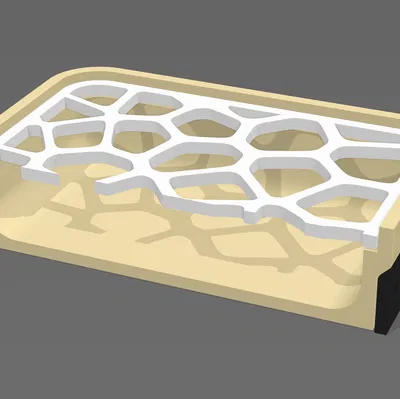 Khay Đựng Xà Phòng Voronoi (+Ngàm Treo Tường Tháo Rời)