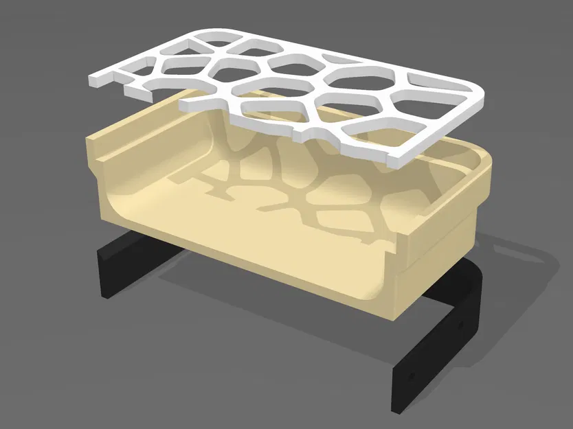 Khay Đựng Xà Phòng Voronoi (+Ngàm Treo Tường Tháo Rời) - Image 3