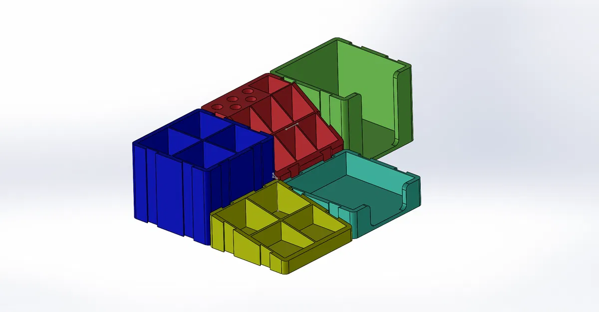 LM moduler desk organizer – Bộ organizer bàn làm việc dạng module - Image 3