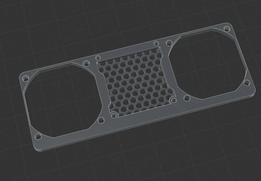 Voron 2.4 Noctua Fan Support Meshed Insert - Image 1