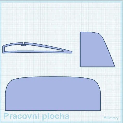 Letadlo (máy bay) – směrovka, výškovka, profile - Image 1