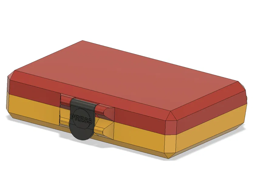 Hộp parametric gọn mảnh có chốt gài (sleek box with latch) - Image 1