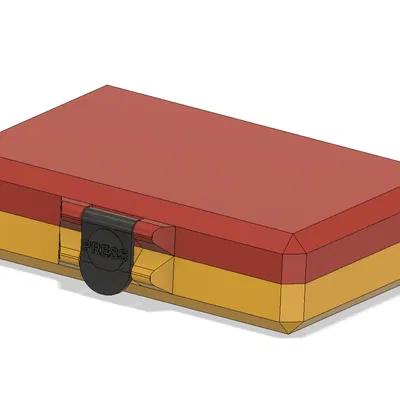 Hộp parametric gọn mảnh có chốt gài (sleek box with latch)