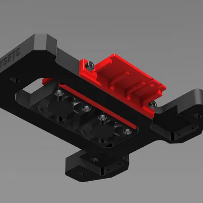 Voron V0: Mount gắn 2 bed fan & connection cho Fysetc CNC Bed