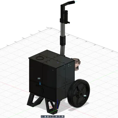 Disc Golf Cart – Xe đẩy Disc Golf kiểu thùng (box) in 3D