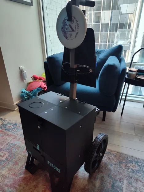 Disc Golf Cart – Xe đẩy Disc Golf kiểu thùng (box) in 3D - Image 3