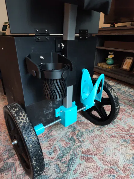 Disc Golf Cart – Xe đẩy Disc Golf kiểu thùng (box) in 3D - Image 9