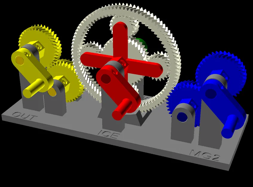 Mô hình hộp số hybrid Toyota/Ford Electronic Continuously Variable Transmission (E-CVT) - Image 2