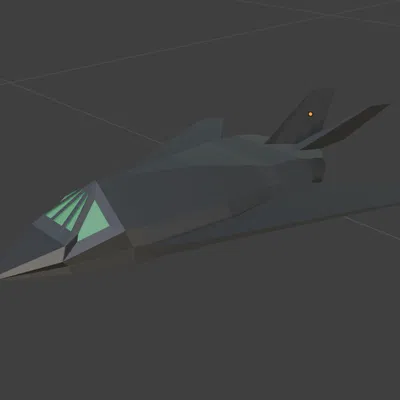 Mô hình máy bay Lockheed F-117 Nighthawk (Low-poly, Print in Place)