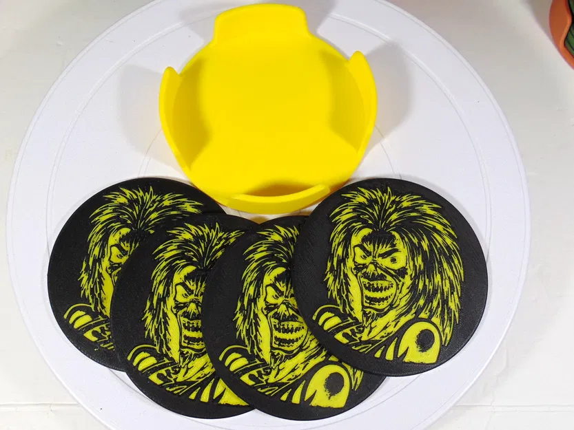 Bộ lót ly Iron Maiden Eddie Killers Tribute 100mm - Image 1