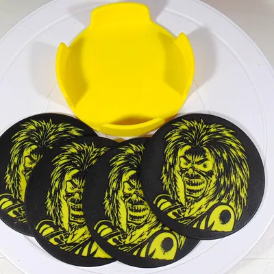 Bộ lót ly Iron Maiden Eddie Killers Tribute 100mm