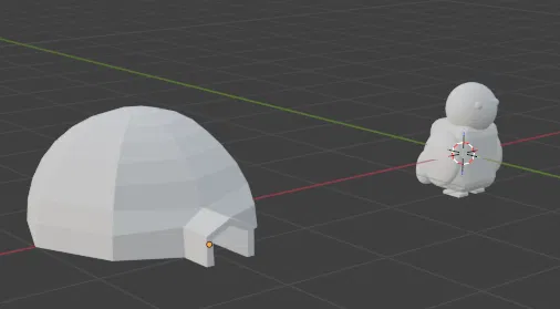 Igloo với chim cánh cụt dễ thương và một quả trứng - Image 1