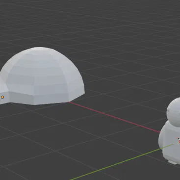 Igloo với chim cánh cụt dễ thương và một quả trứng