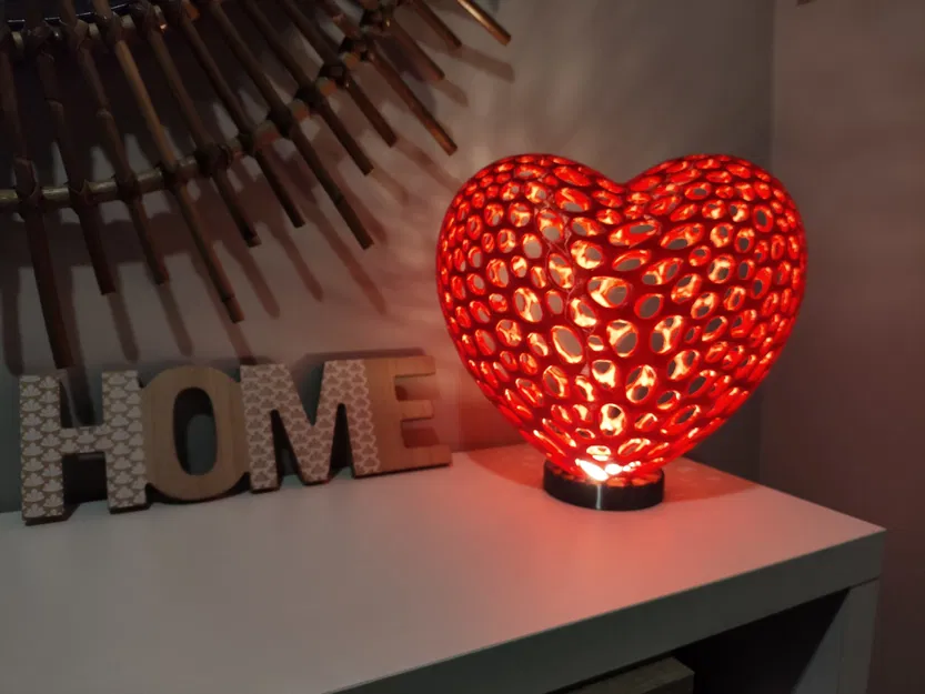 Đèn Trái Tim Voronoi (Voronoi Heart Lamp) - Image 1