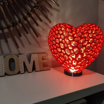 Đèn Trái Tim Voronoi (Voronoi Heart Lamp)