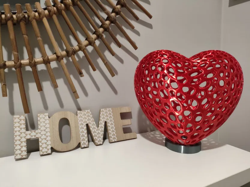 Đèn Trái Tim Voronoi (Voronoi Heart Lamp) - Image 2