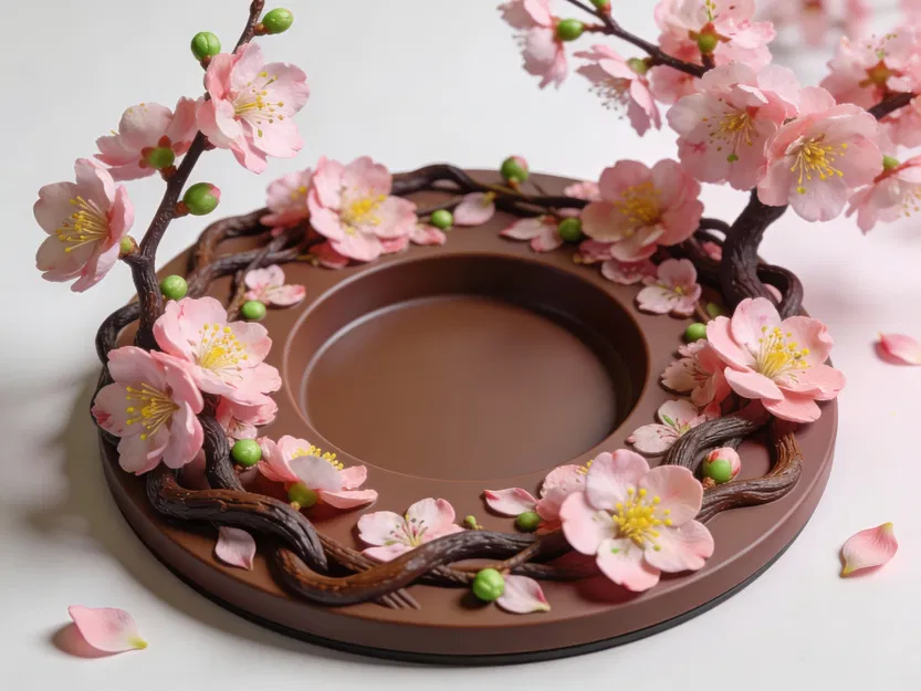 Lót Ly Hoa Anh Đào Realistic (In 3D Được) - Image 1