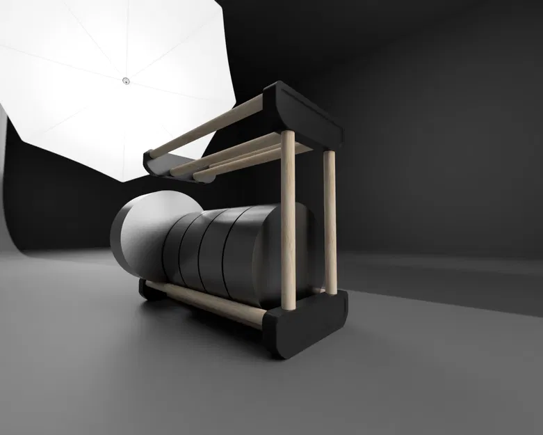 Giá để cuộn filament module xếp chồng (thanh gỗ 20 mm) - Image 1