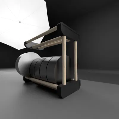 Giá để cuộn filament module xếp chồng (thanh gỗ 20 mm)