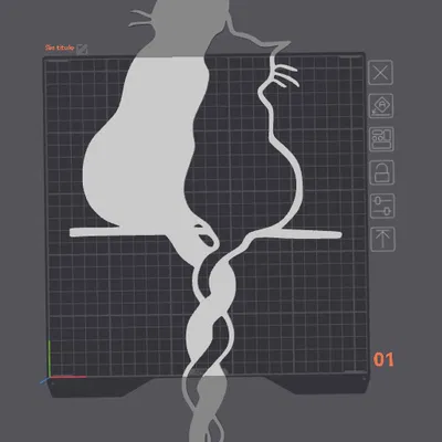 Mèo đuôi quấn nhau - Trang trí treo tường