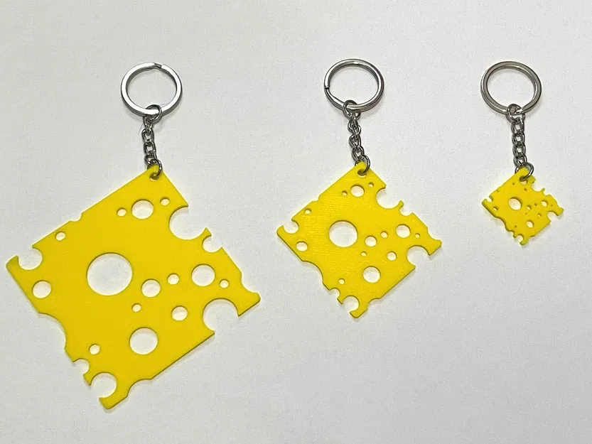 Móc khóa Phô mai Swiss / Phô mai lỗ (Holey) – Remix - Image 1