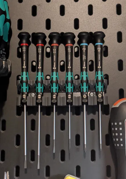 Giá treo tua vít Wera Kraftform Micro dùng T-Nut cho Skadis - Image 1