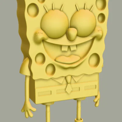 Spongebob (mẫu AI tạo bằng hyper3d.ai)