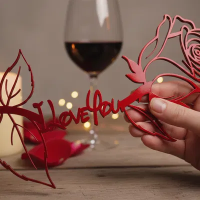 Hoa hồng “I Love You” – Tranh/Decor treo tường