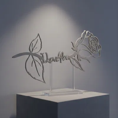 Hoa hồng “I Love You” – Tranh/Decor treo tường