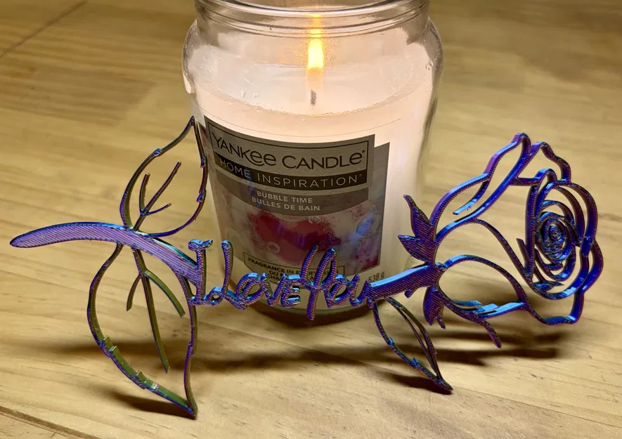 Hoa hồng “I Love You” – Tranh/Decor treo tường - Image 4