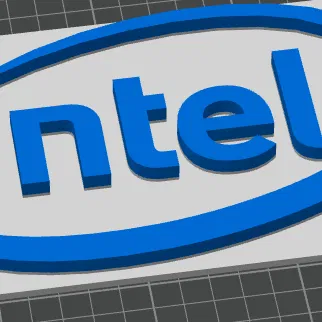 Bảng hiệu Intel cho văn phòng hoặc xưởng làm việc