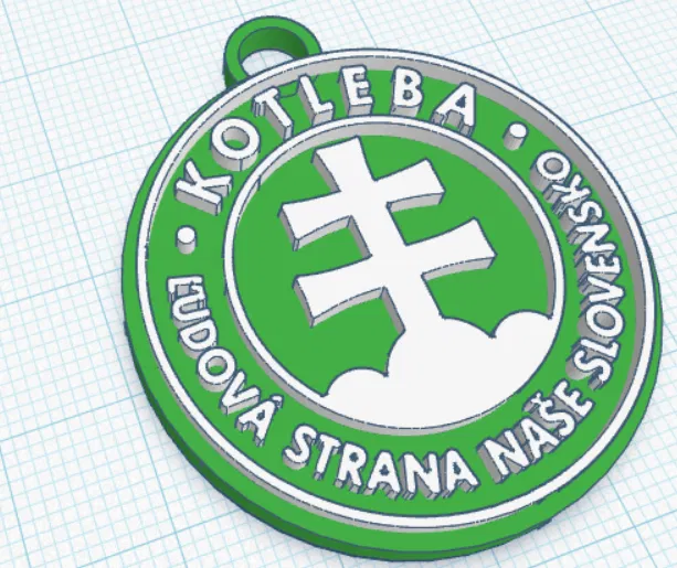 Móc khóa Kotleba Ľudová Strana Naše Slovensko - Image 2
