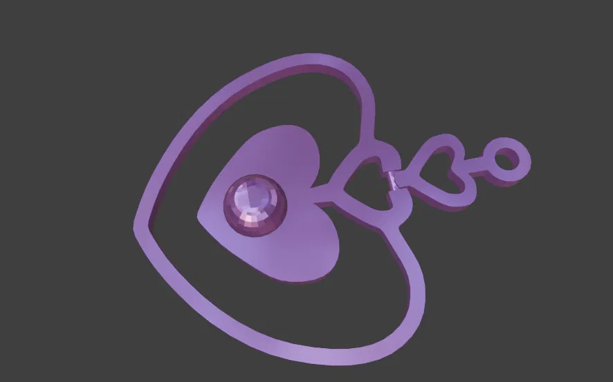 Bông tai hình trái tim (Heart Shape Earrings) - Image 2