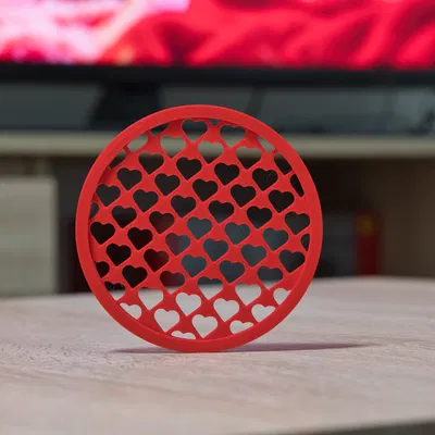 Heart coaster – Lót ly họa tiết trái tim