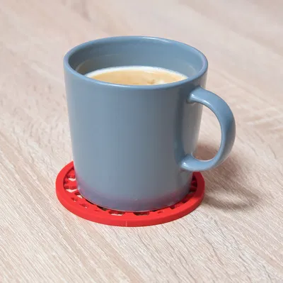 Heart coaster – Lót ly họa tiết trái tim