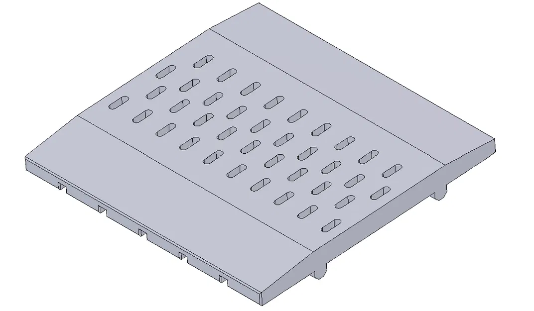 Nắp thoát nước (drainage cover) đơn giản để in - Image 1