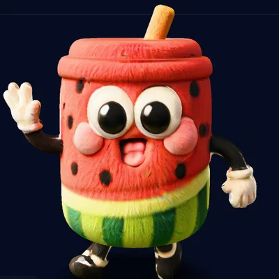 Người dưa hấu đá bào (Watermelon Slush Man)