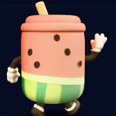 Người dưa hấu đá bào (Watermelon Slush Man)